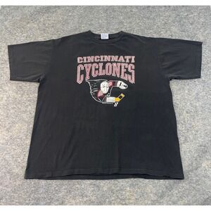 VTG Cincinnati Cyclones Hockey T-Shirt Jason Mask Logo 1993 All Sport XXL USA